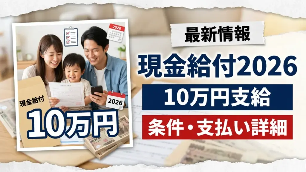 2026年日本の現金給付プログラム